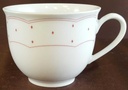 [45811152] Kaffeegedeck 3tlg Marienbad Ingres Weiss Rote Rauten gebraucht - sehr gut Bild 3