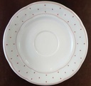 [45811152] Kaffeegedeck 3tlg Marienbad Ingres Weiss Rote Rauten gebraucht - sehr gut Bild 4