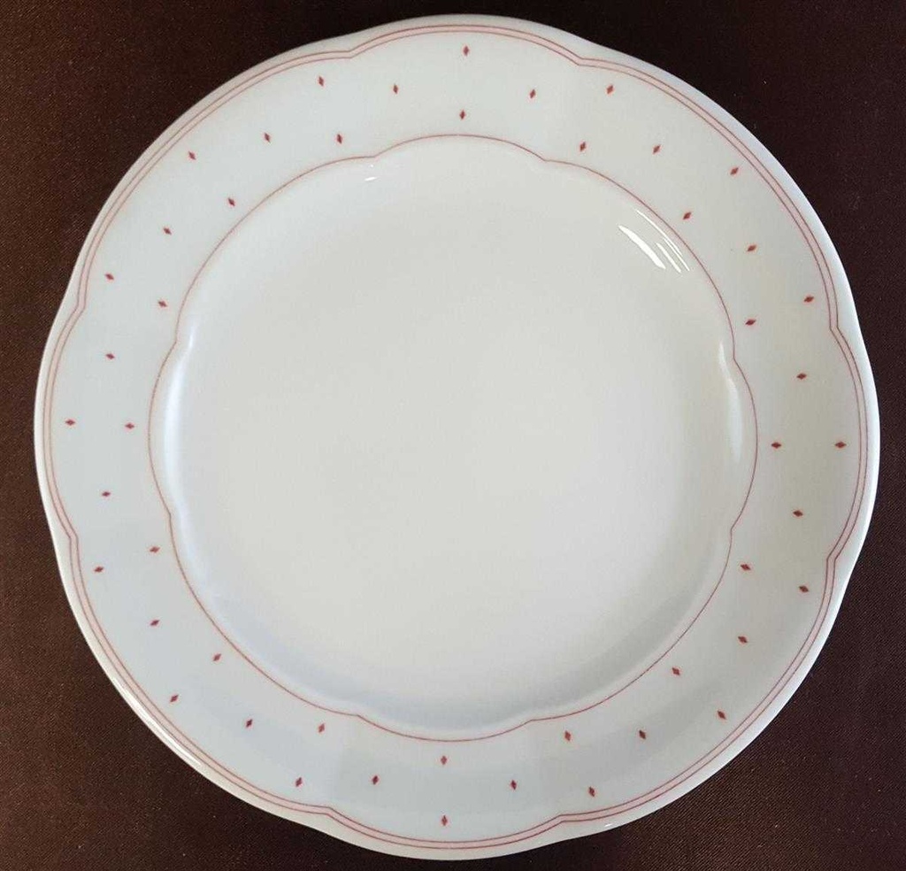 [45811152] Kaffeegedeck 3tlg Marienbad Ingres Weiss Rote Rauten gebraucht - sehr gut Bild 5