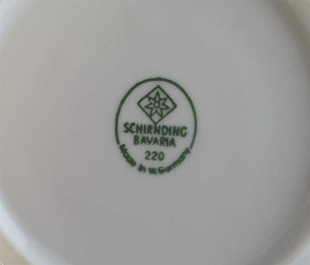 [45811155] Untertasse für Kaffee Goldrand 14,5 cm Schirnding Bavaria Blumenmuster mit gebraucht - gut Bild 4
