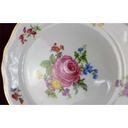 [45811157] Kuchenteller Dessertteller Goldrand 19,7 cm Schirnding Bavaria Blumenmuster mit gebraucht - gut Bild 4