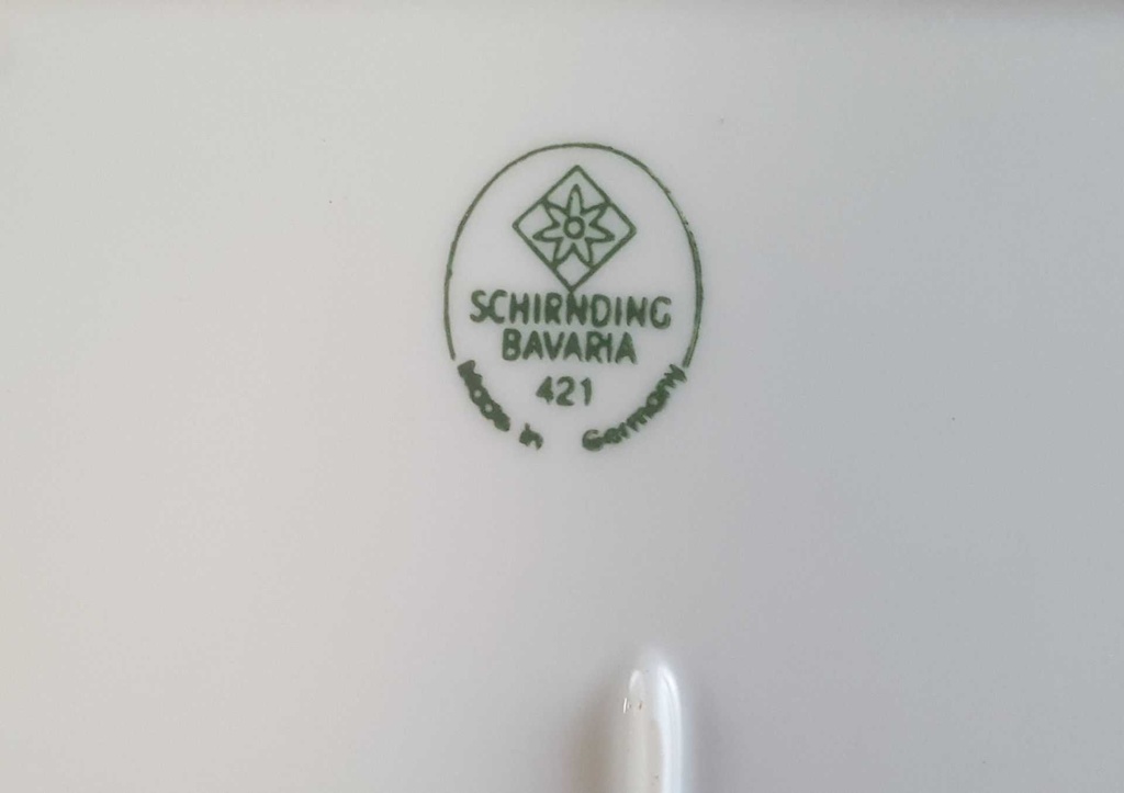 [45811160] Butterplatte Goldrand Schirnding Bavaria Blumenmuster mit gebraucht - gut Bild 6