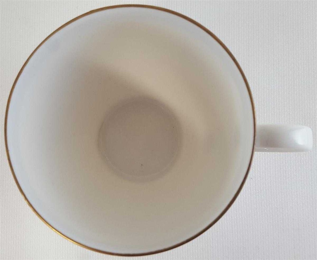 [45811176] Kaffeetasse Tasse Goldrand Eschenbach Alte Formen weiß mit gebraucht - sehr gut Bild 3