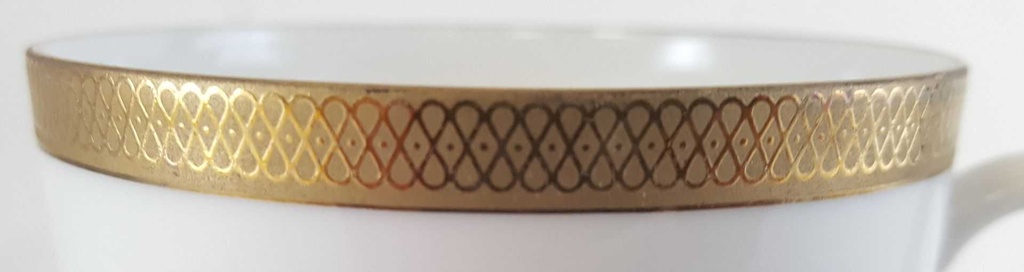 [45811176] Kaffeetasse Tasse Goldrand Eschenbach Alte Formen weiß mit gebraucht - sehr gut Bild 4
