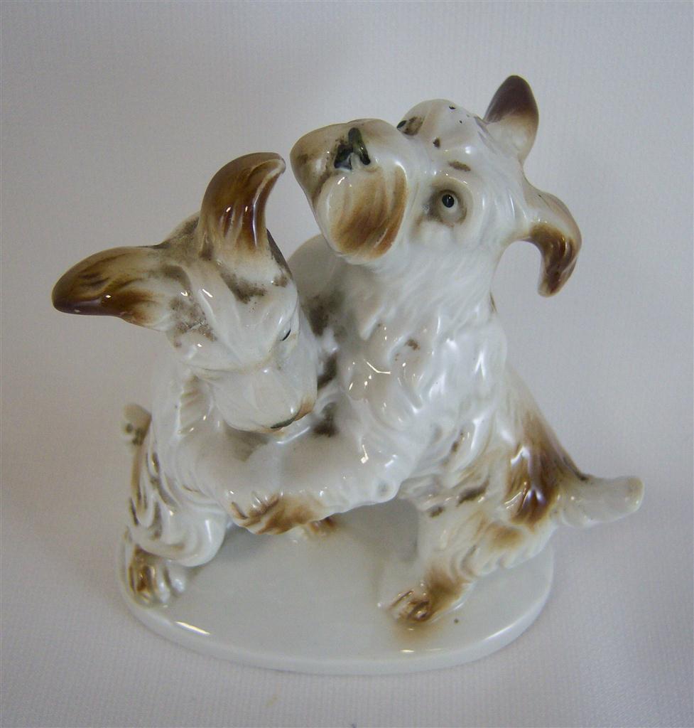 [4581119] Figur Skulptur Porzellanhunde Terrier Paar gestempelt Nr. 7902 Bild 5