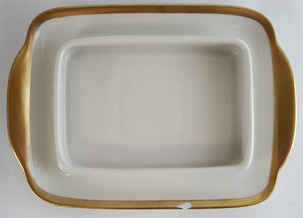 [45811193] Butterdose Goldrand Eschenbach Alte Formen W501 gebraucht - defekt Bild 4