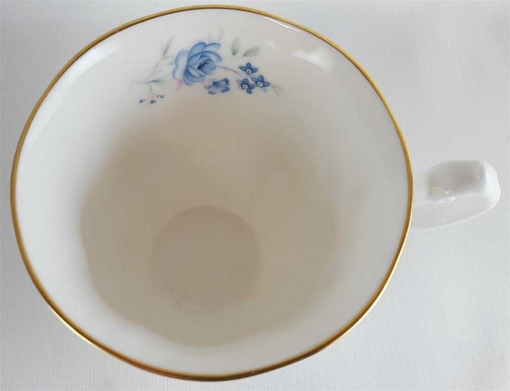 [45811196] Kaffeetasse Tasse Royal Malvern Blaue Blumenranke Blau gebraucht - sehr gut Bild 3
