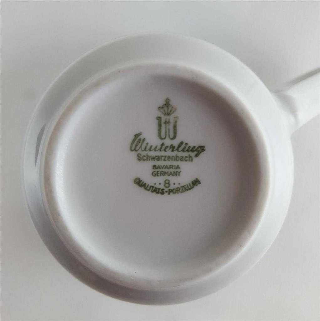 [45811201] Kaffeetasse Tasse 0,25 L Winterling Schwarzenbach Indisch Blau Strohblume gebraucht - sehr gut Bild 3