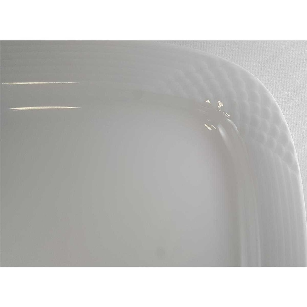 [45811210] Servierplatte Speiseplatte Fleischplatte Steakplatte klein 30x26 cm Hutschenreuther Scala Weiß gebraucht - gut Bild 2