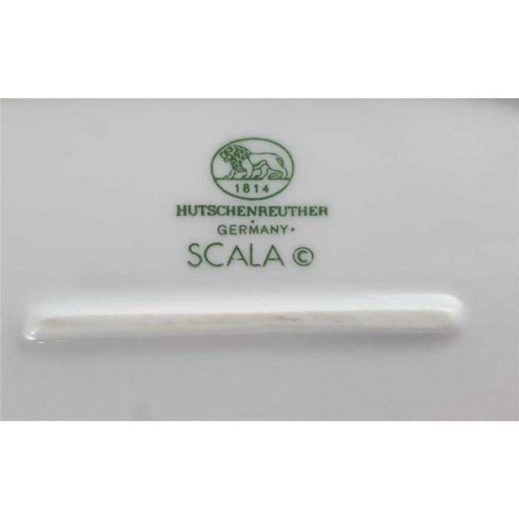[45811210] Servierplatte Speiseplatte Fleischplatte Steakplatte klein 30x26 cm Hutschenreuther Scala Weiß gebraucht - gut Bild 5