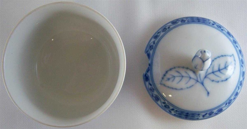 [45811225] Zuckerdose Marmeladendose Unterglasur Tirschenreuth Zwiebelmuster Echt Cobalt Bild 2