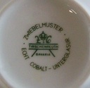 [45811225] Zuckerdose Marmeladendose Unterglasur Tirschenreuth Zwiebelmuster Echt Cobalt Bild 3