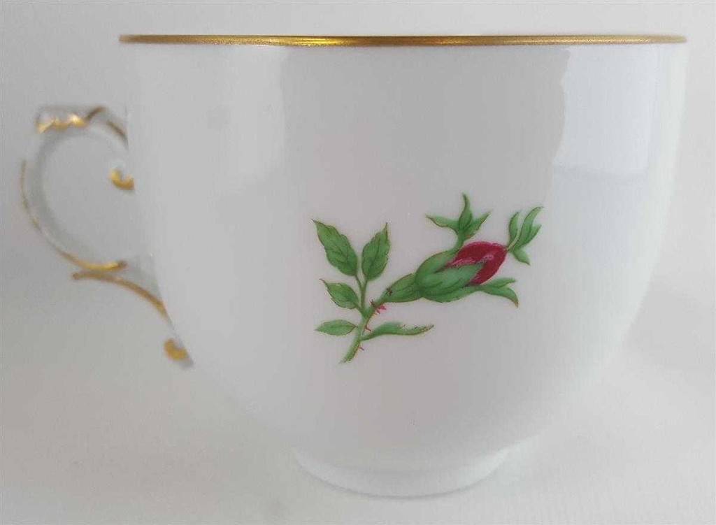 [45811228] Kaffeetasse Tasse Fürstenberg Alt Rote Rose 02171 gebraucht - sehr gut Bild 2