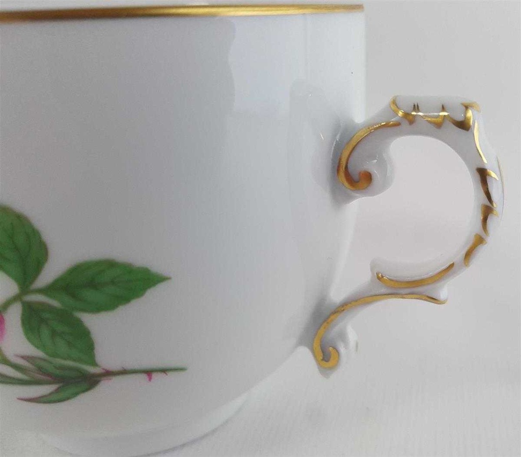 [45811228] Kaffeetasse Tasse Fürstenberg Alt Rote Rose 02171 gebraucht - sehr gut Bild 3