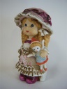 [4581123] Porzellanfigur Mädchen mit Hut und Puppe 13 cm Bild 5