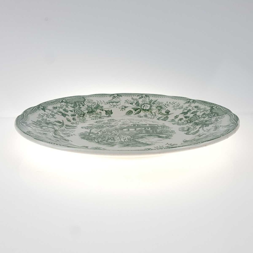[45811257] Speiseteller Essteller 24,2 cm English Ironstone Tableware (EIT) EIT England C.P. Englisch Style Grün gebraucht - akzeptabel Bild 2