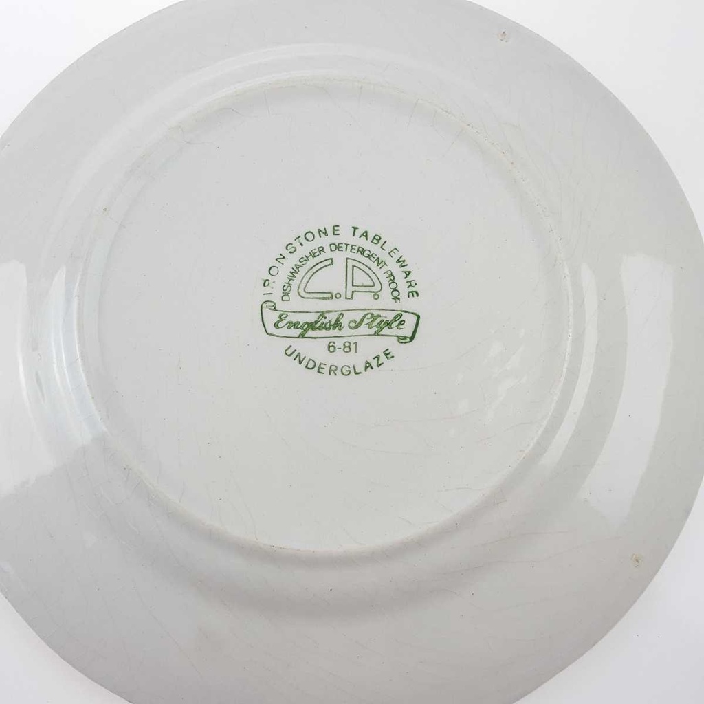 [45811257] Speiseteller Essteller 24,2 cm English Ironstone Tableware (EIT) EIT England C.P. Englisch Style Grün gebraucht - akzeptabel Bild 5