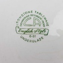 [45811257] Speiseteller Essteller 24,2 cm English Ironstone Tableware (EIT) EIT England C.P. Englisch Style Grün gebraucht - akzeptabel Bild 6