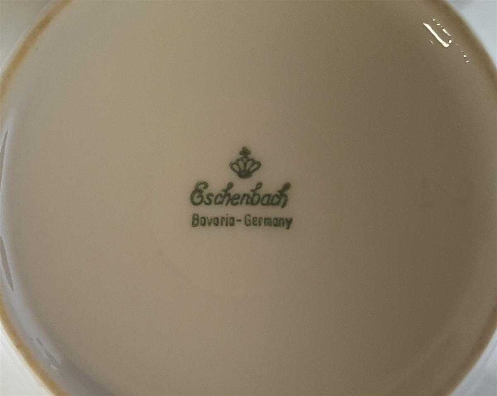 [45811261] Kaffeekanne Goldrand 1,3 L Eschenbach Alte Formen mit blau gebraucht - sehr gut Bild 7