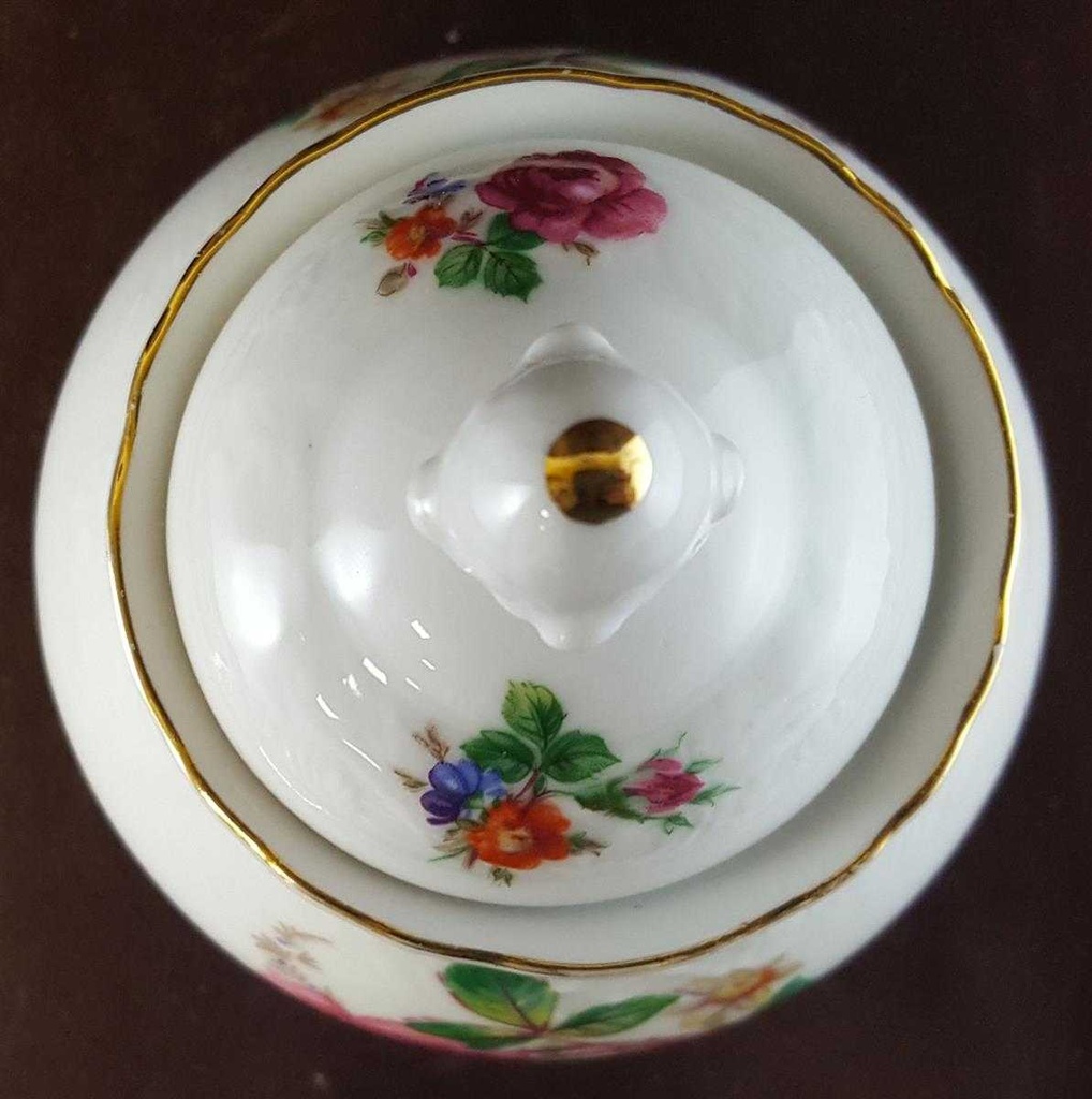 [45811262] Zuckerdose Schumann Arzberg Form Dresden Bunte Blume gebraucht - sehr gut Bild 3