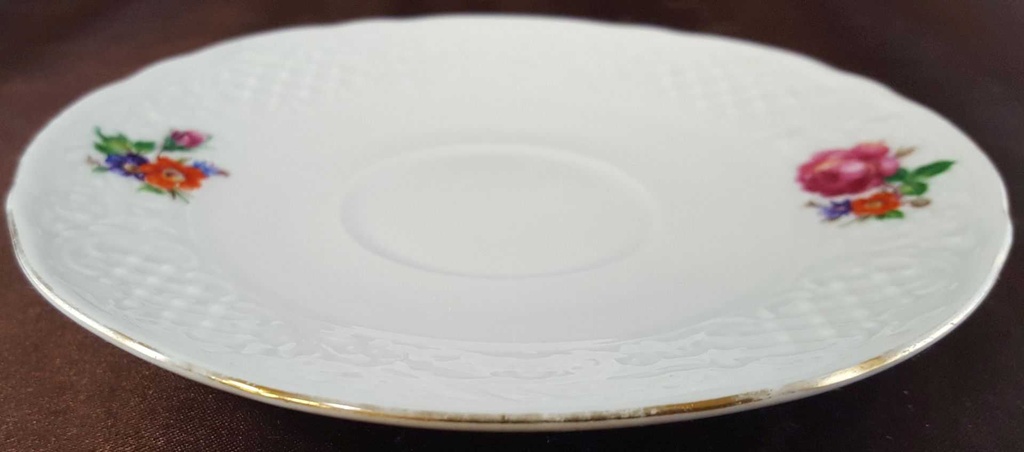 [45811264] Untertasse für Kaffee 14,5 cm Schumann Arzberg Form Dresden Bunte Blume gebraucht - akzeptabel Bild 2