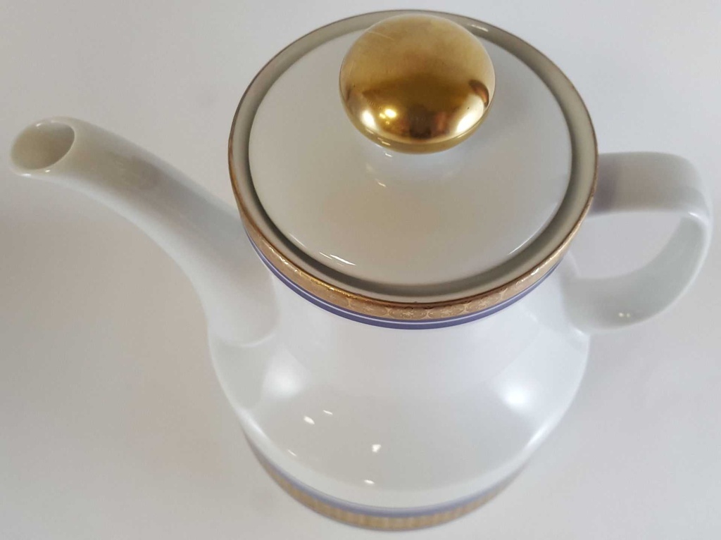 [45811269] Kaffeekanne 1,5 L Retsch Wunsiedel Kobalt Blau Gold gebraucht - sehr gut Bild 5