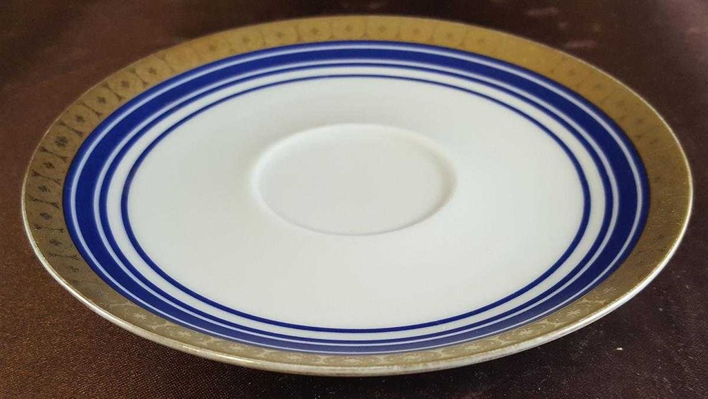 [45811279] Untertasse für Kaffee 14,4 cm Retsch Wunsiedel Kobalt Blau Gold gebraucht - gut Bild 2