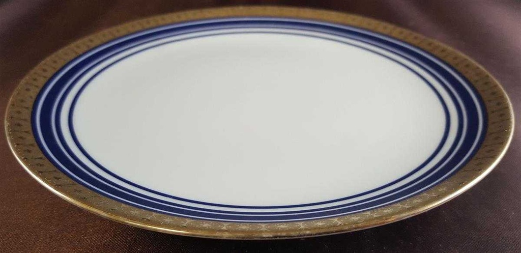 [45811280] Kuchenteller Dessertteller Frühstücksteller 19,2 cm Retsch Wunsiedel Kobalt Blau Gold gebraucht - gut Bild 2