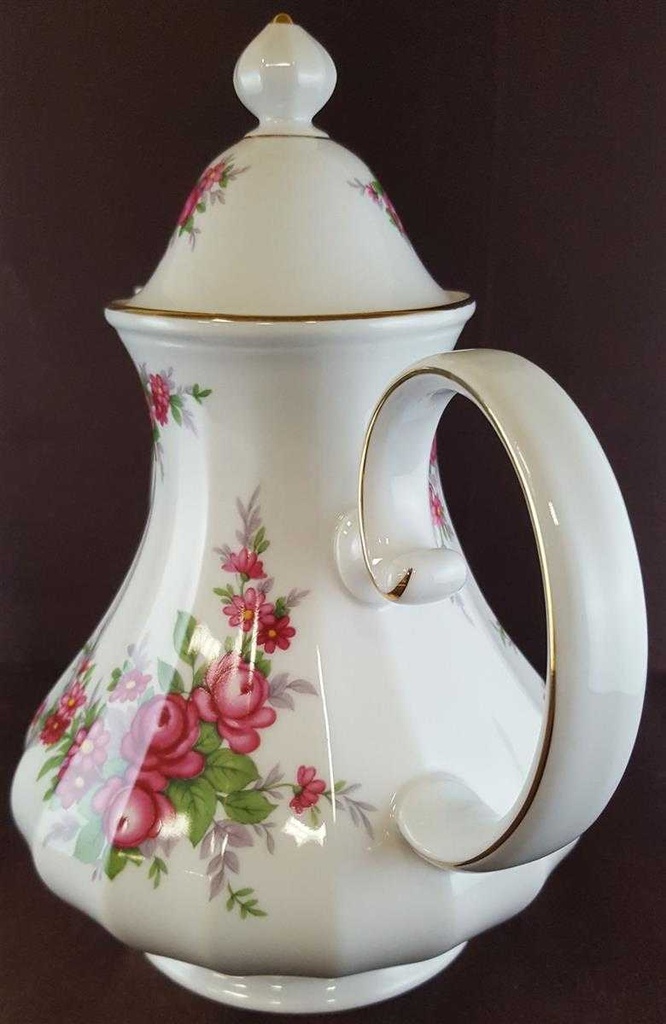 [45811286] Kaffeekanne Goldrand 1,3 L Seltmann Weiden Rote Blumen gebraucht - sehr gut Bild 3