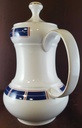 [45811312] Kaffeekanne Kanne Goldrand 1,2 L Seltmann Weiden Blau Rot mit gebraucht - sehr gut Bild 3