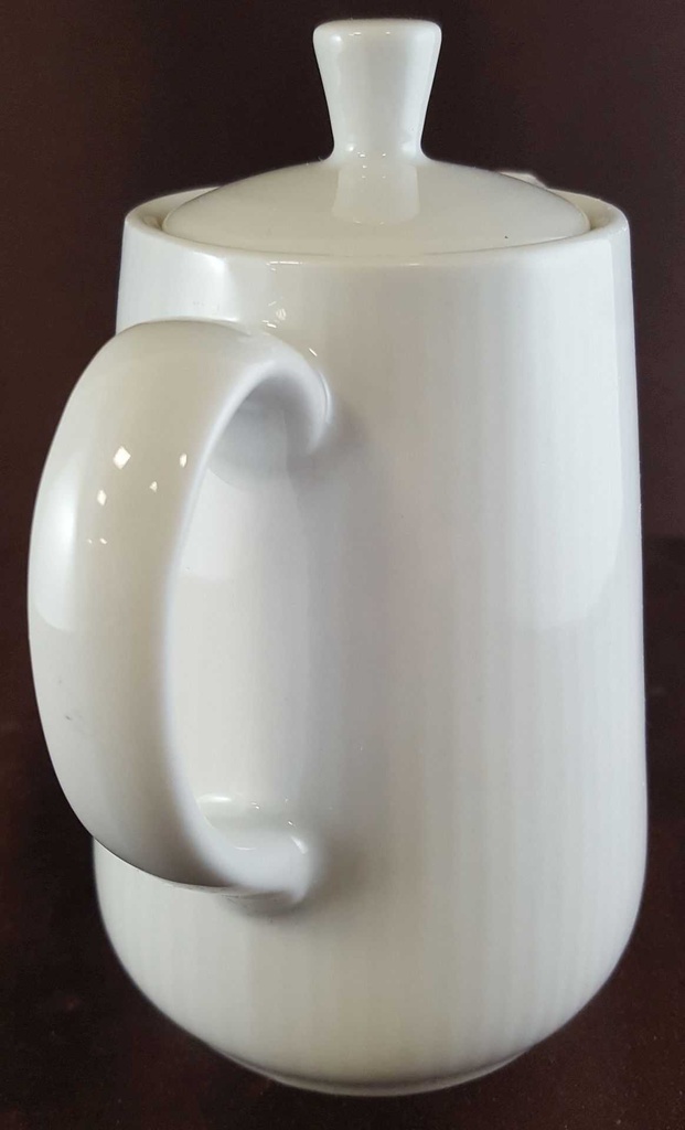 [45811322] Milchkännchen Portionskännchen 0,4 L Retsch Wunsiedel Weiß gerippt gebraucht - sehr gut Bild 3