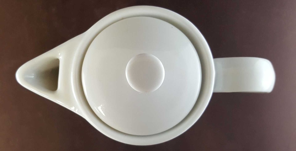 [45811322] Milchkännchen Portionskännchen 0,4 L Retsch Wunsiedel Weiß gerippt gebraucht - sehr gut Bild 4