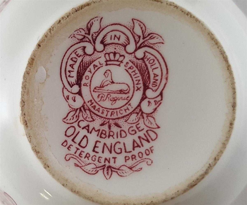 [45811327] Teetasse Tasse Royal Sphinx Maastricht Old England Rot gebraucht - gut Bild 3