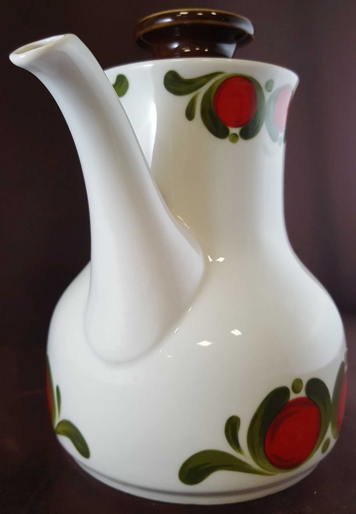 [45811336] Kaffeekanne Kanne 1,3 L Winterling Röslau Retrodekor Rot grün gebraucht - gut Bild 2