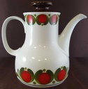 [45811336] Kaffeekanne Kanne 1,3 L Winterling Röslau Retrodekor Rot grün gebraucht - gut Bild 4