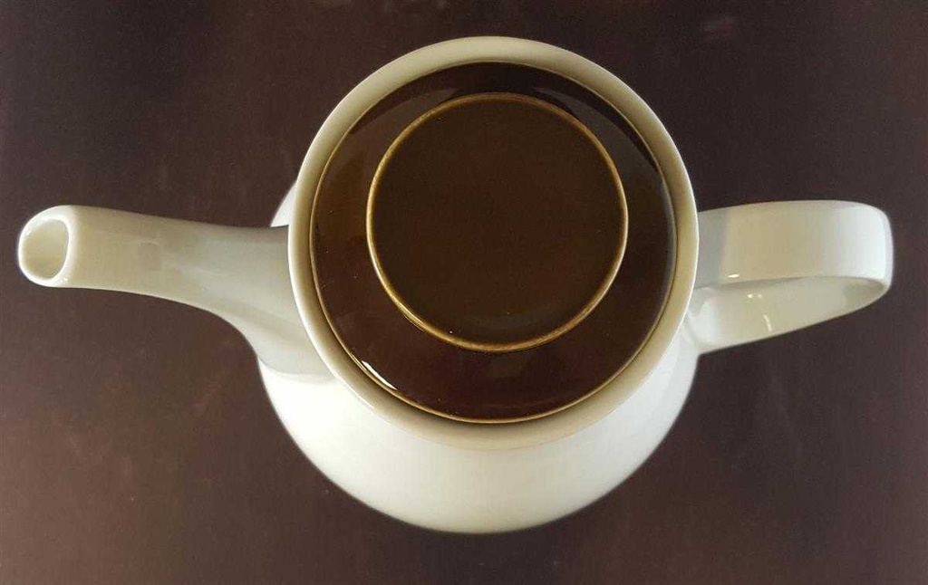 [45811336] Kaffeekanne Kanne 1,3 L Winterling Röslau Retrodekor Rot grün gebraucht - gut Bild 5
