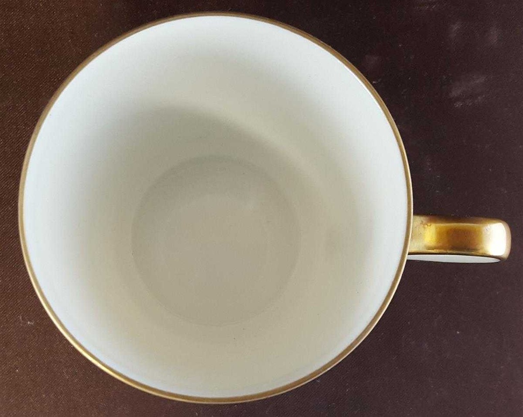[45811347] Kaffeetasse Tasse Goldrand Eschenbach Alte Formen 5 mm gebraucht - gut Bild 3