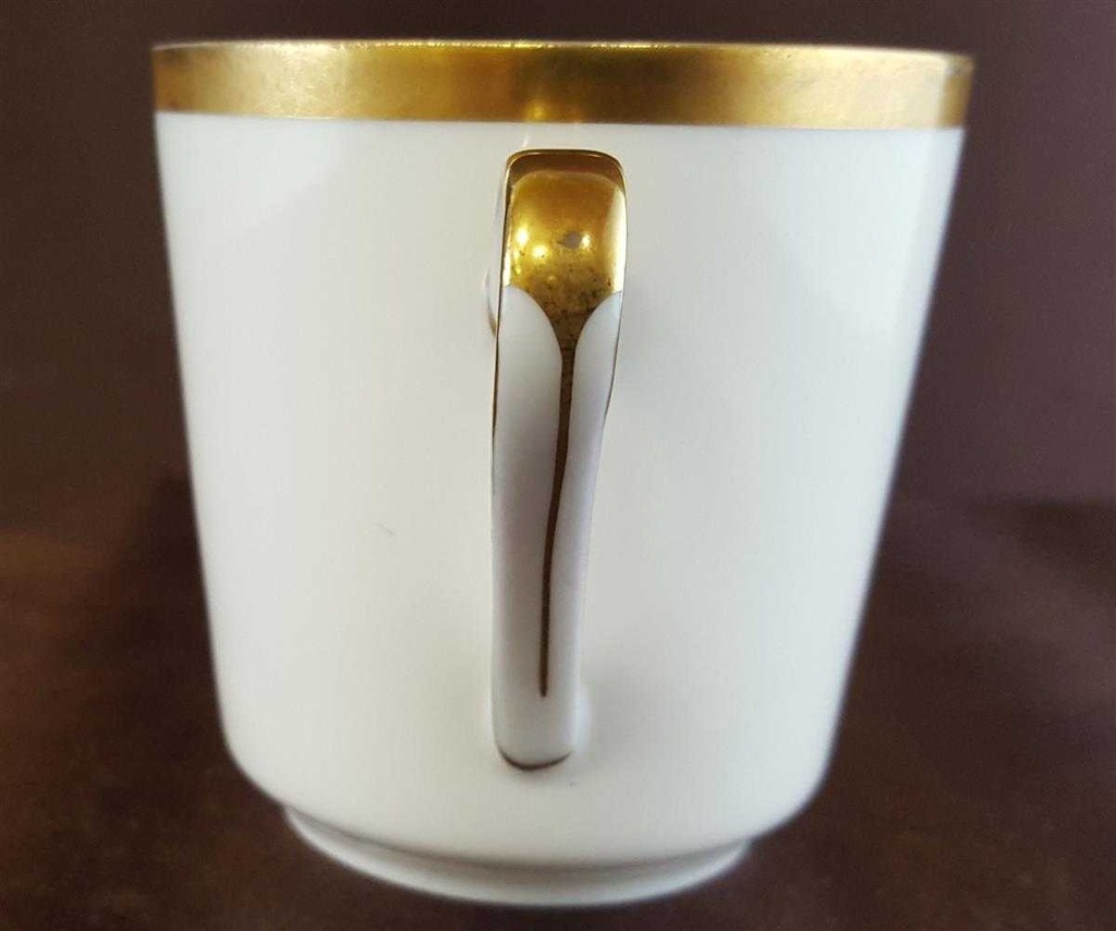 [45811347] Kaffeetasse Tasse Goldrand Eschenbach Alte Formen 5 mm gebraucht - gut Bild 4