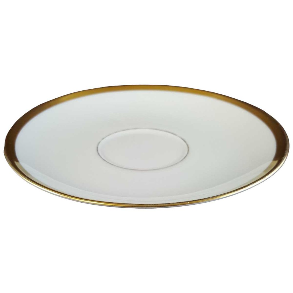 [45811348] Untertasse für Kaffee Goldrand 14,5 cm Eschenbach Alte Formen 5 mm gebraucht - gut Bild 2