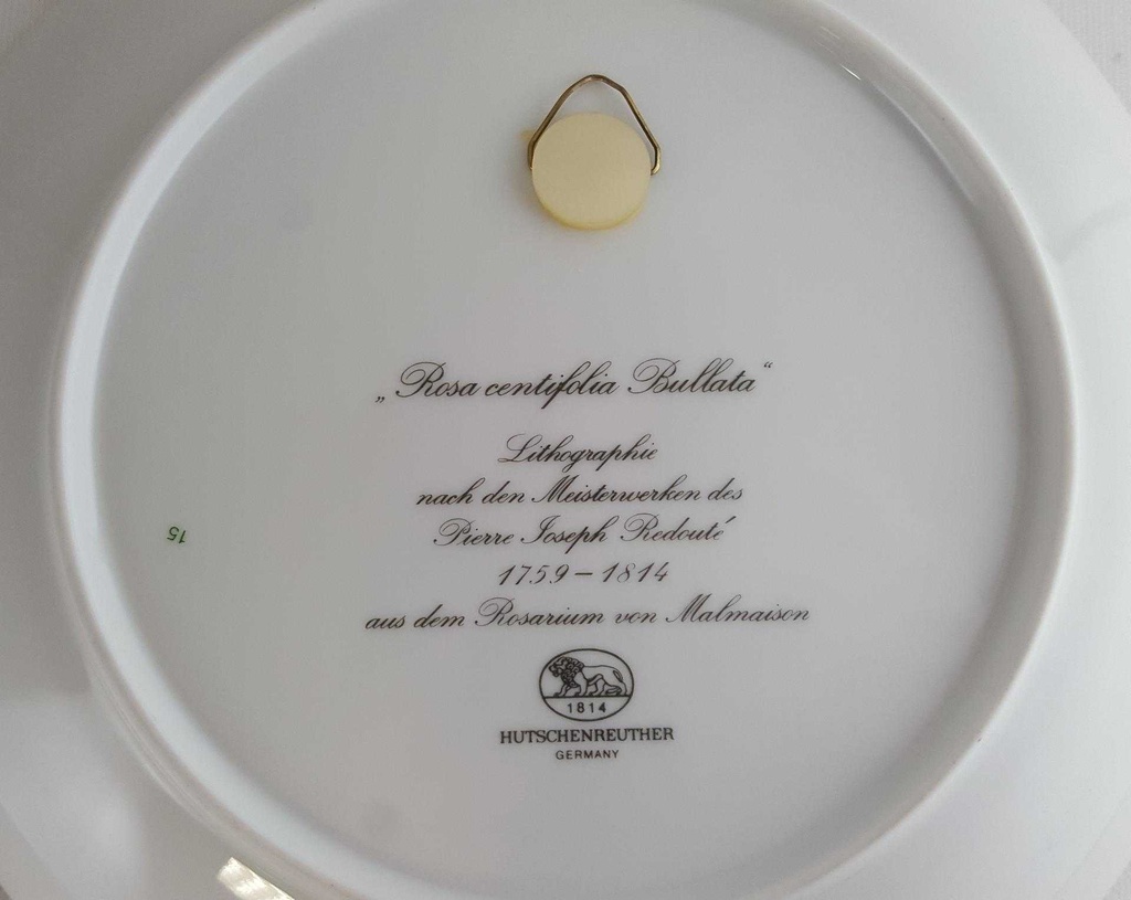 [45811359] Wandteller Hutschenreuther P.J.Redoute aus dem Rosarium von Malmaison gebraucht - sehr gut Bild 3