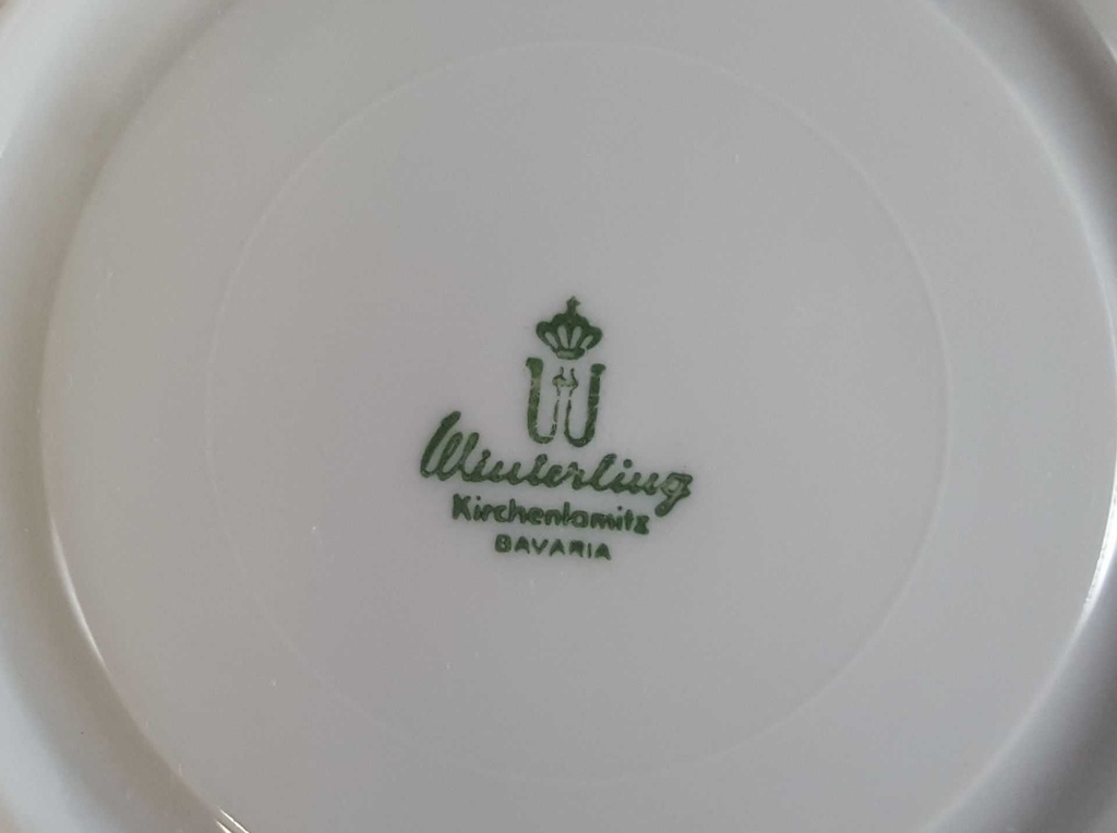 [45811366] Untertasse für Suppe 15,8 cm Winterling Kirchenlamitz Relief weiß gebraucht - gut Bild 3