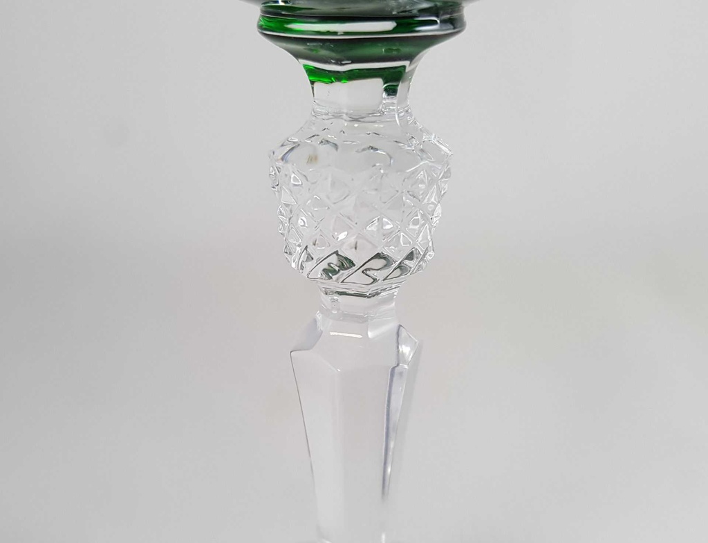 [4581139] Likörglas Schnapsglas Römerglas Überfangglas Nachtmann Antika Grün Smaragdgrün gebraucht - sehr gut Bild 3