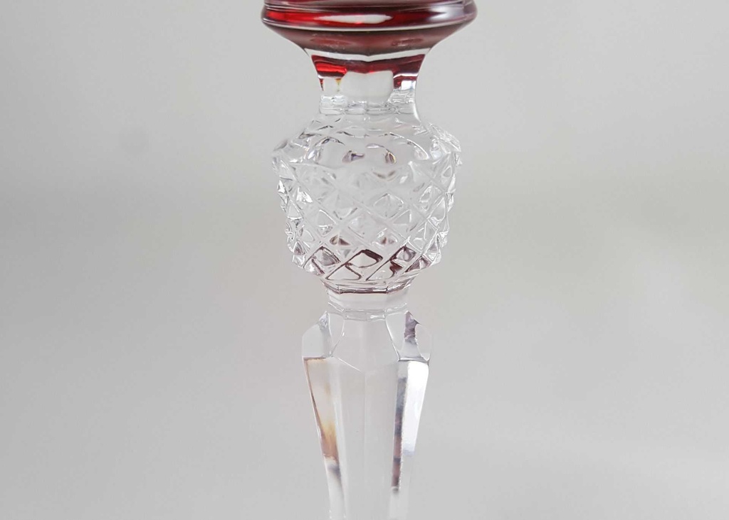 [4581140] Likörglas Schnapsglas Römerglas Überfangglas Nachtmann Antika Goldrubin gebraucht - sehr gut Bild 3