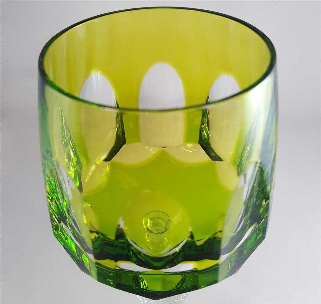 [45811423] Weinglas Weinrömer Römerglas Überfangglas Nachtmann Antika Grün Resedagrün gebraucht - sehr gut Bild 2