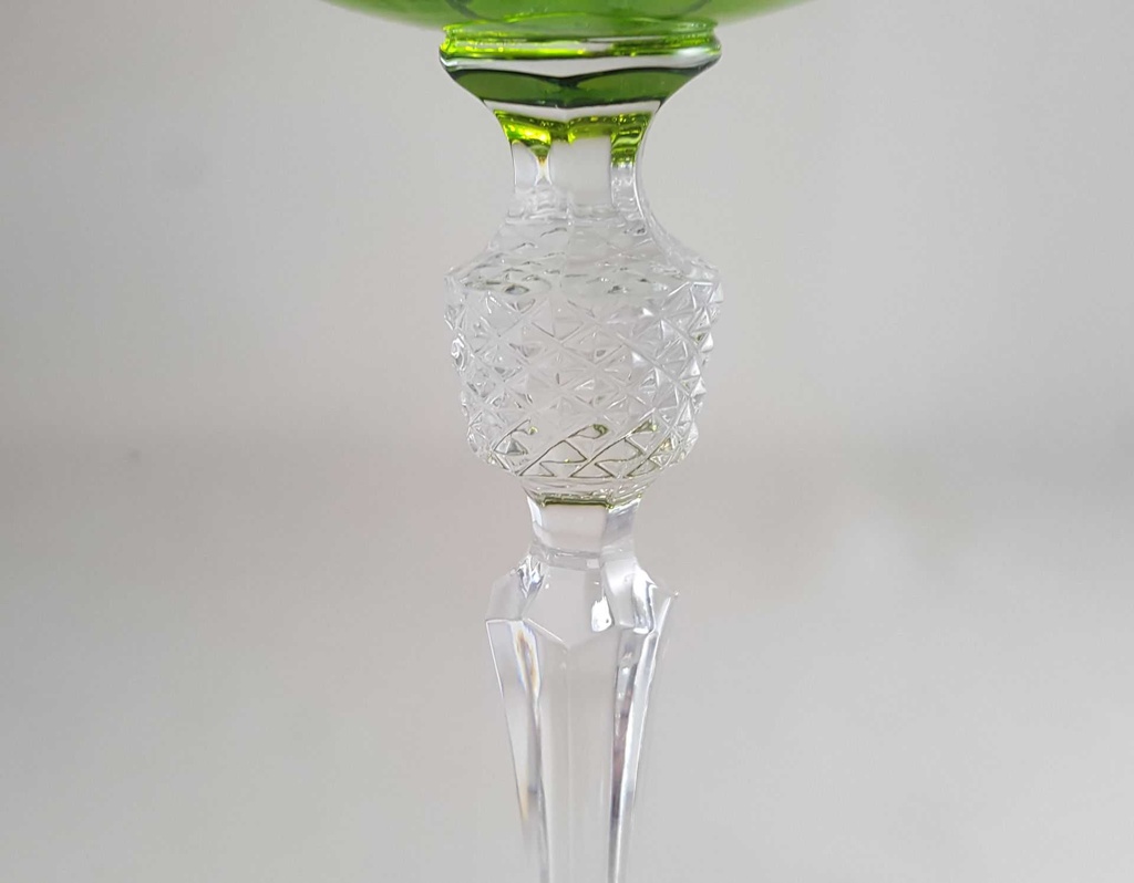 [45811423] Weinglas Weinrömer Römerglas Überfangglas Nachtmann Antika Grün Resedagrün gebraucht - sehr gut Bild 3