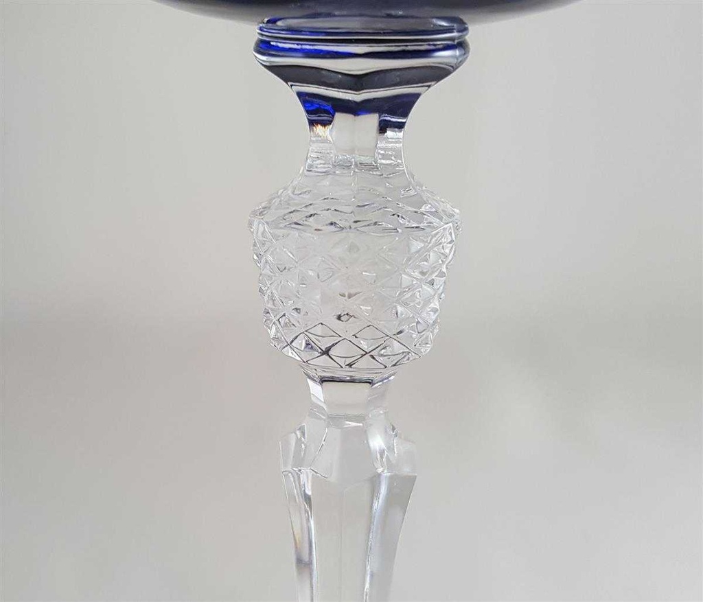 [45811424] Weinglas Weinrömer Römerglas Überfangglas Nachtmann Antika Kobaltblau Blau gebraucht - sehr gut Bild 3