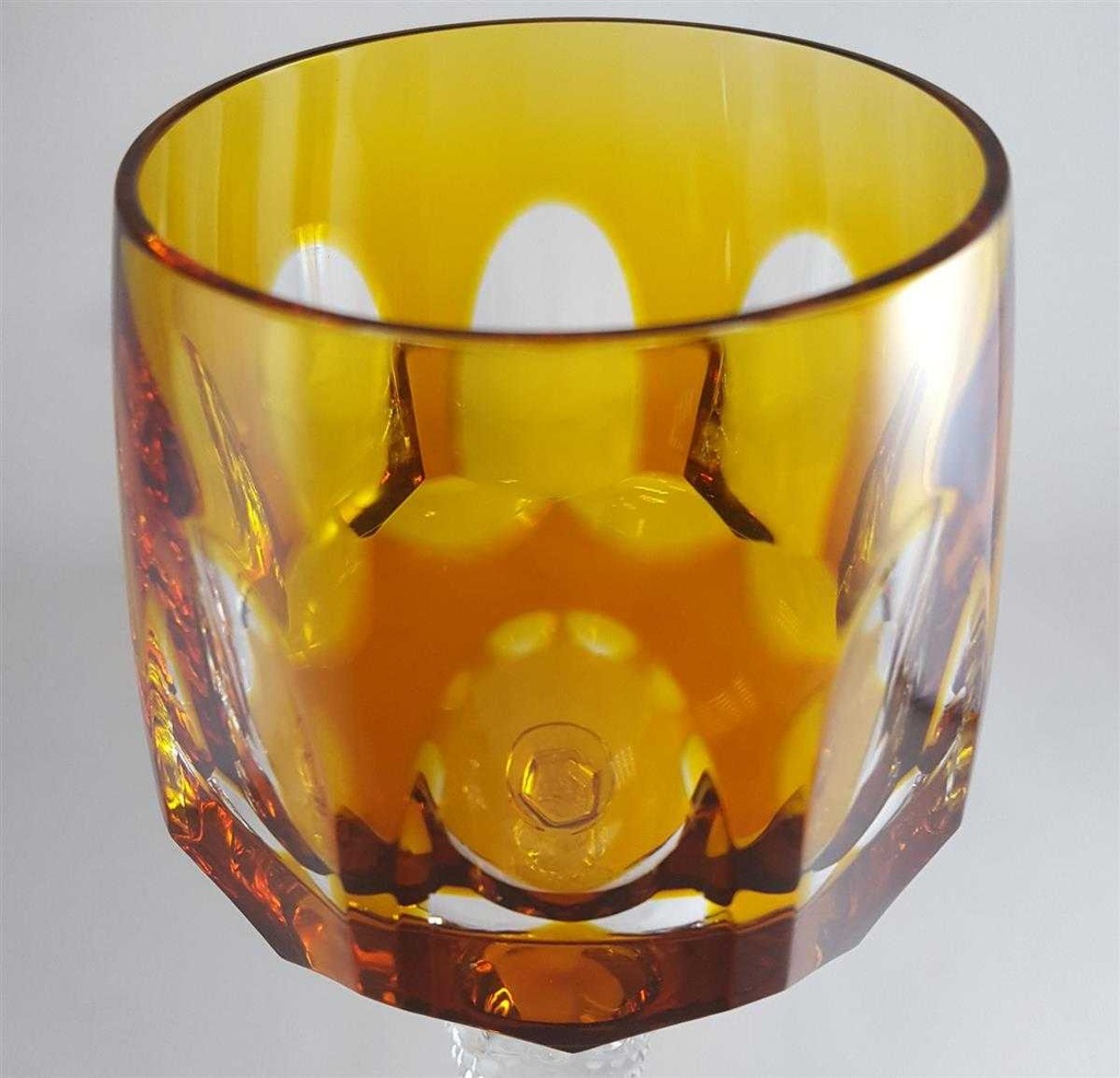[45811425] Weinglas Weinrömer Römerglas Überfangglas Nachtmann Antika Beige Bernstein gebraucht - sehr gut Bild 2