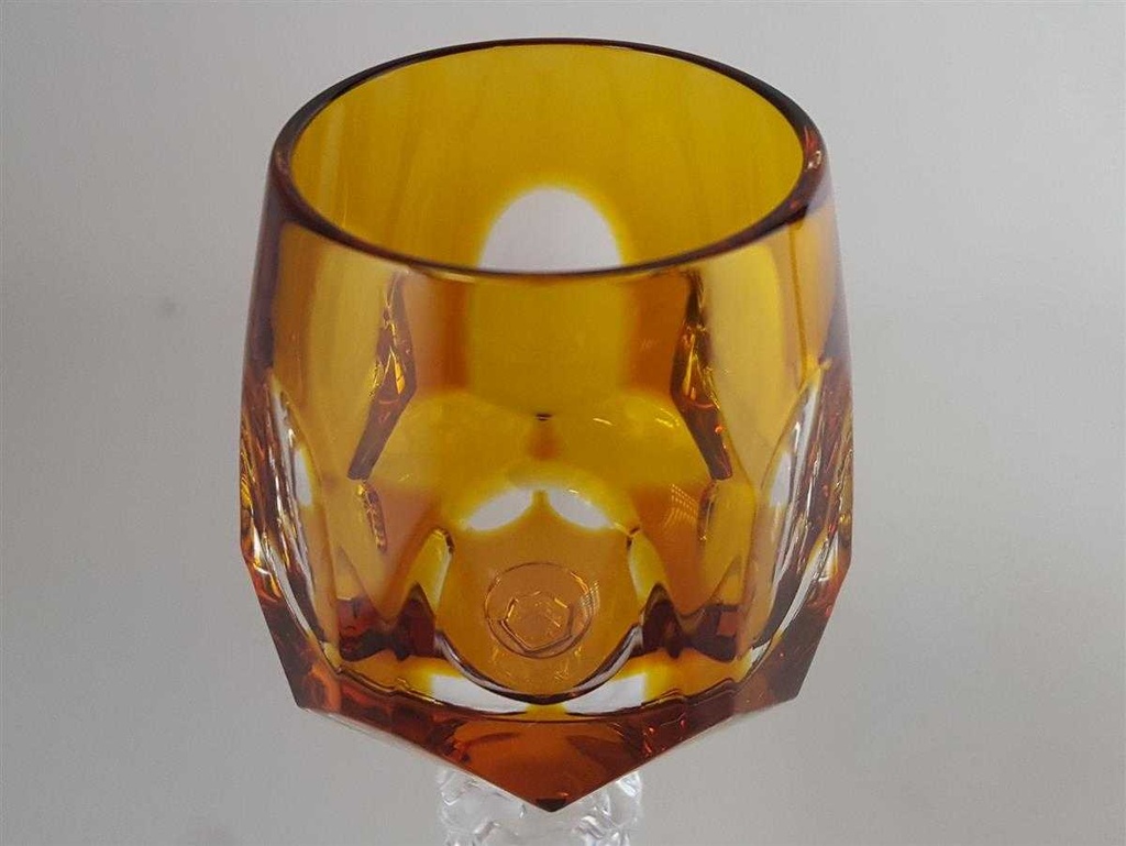 [45811434] Likörglas Schnapsglas Römerglas Überfangglas Nachtmann Antika Beige Bernstein gebraucht - sehr gut Bild 2