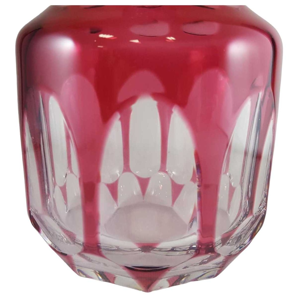 [45811438] Karaffe Römerglas Überfangglas Nachtmann Antika Goldrubin Amethyst Lila gebraucht - sehr gut Bild 2