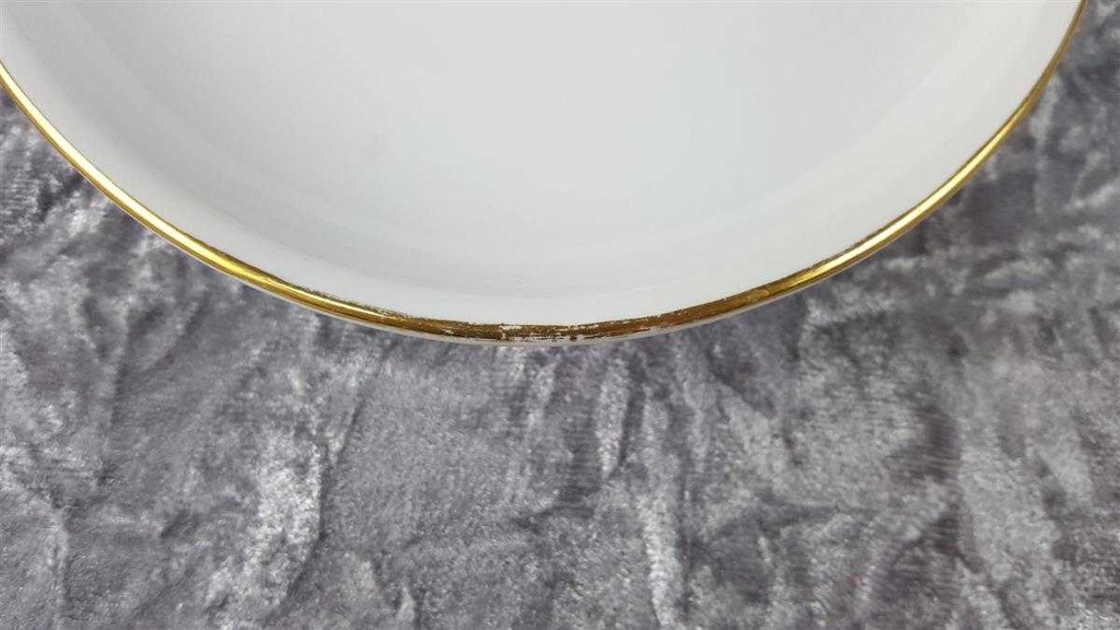 [458114398] Servierplatte Fleischplatte Goldrand 33x22 cm Fürstenberg Schloß 644 0801 gebraucht - gut Bild 3